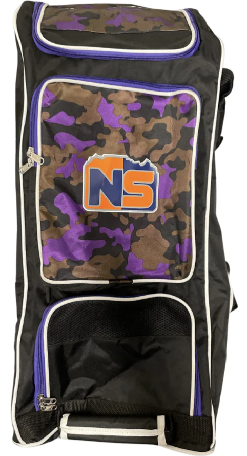 Newland Sports Cricket Bag - Black/Purple Camo