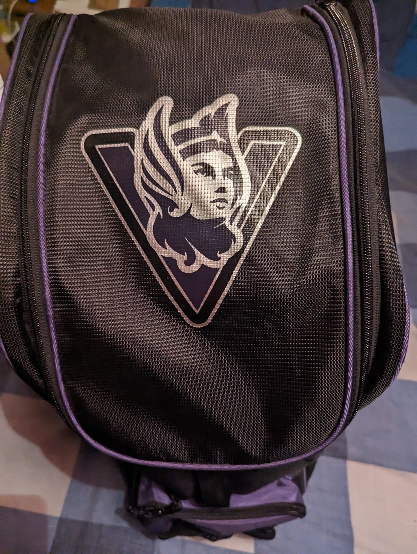 Valkyrie Cricket Black & Purple Bag ( Cricket Bat, Pads, Thigh Pad, Gloves, Arm guard and box)