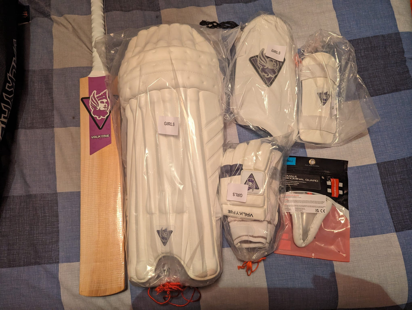 Valkyrie Cricket Black & Purple Bag ( Cricket Bat, Pads, Thigh Pad, Gloves, Arm guard and box)
