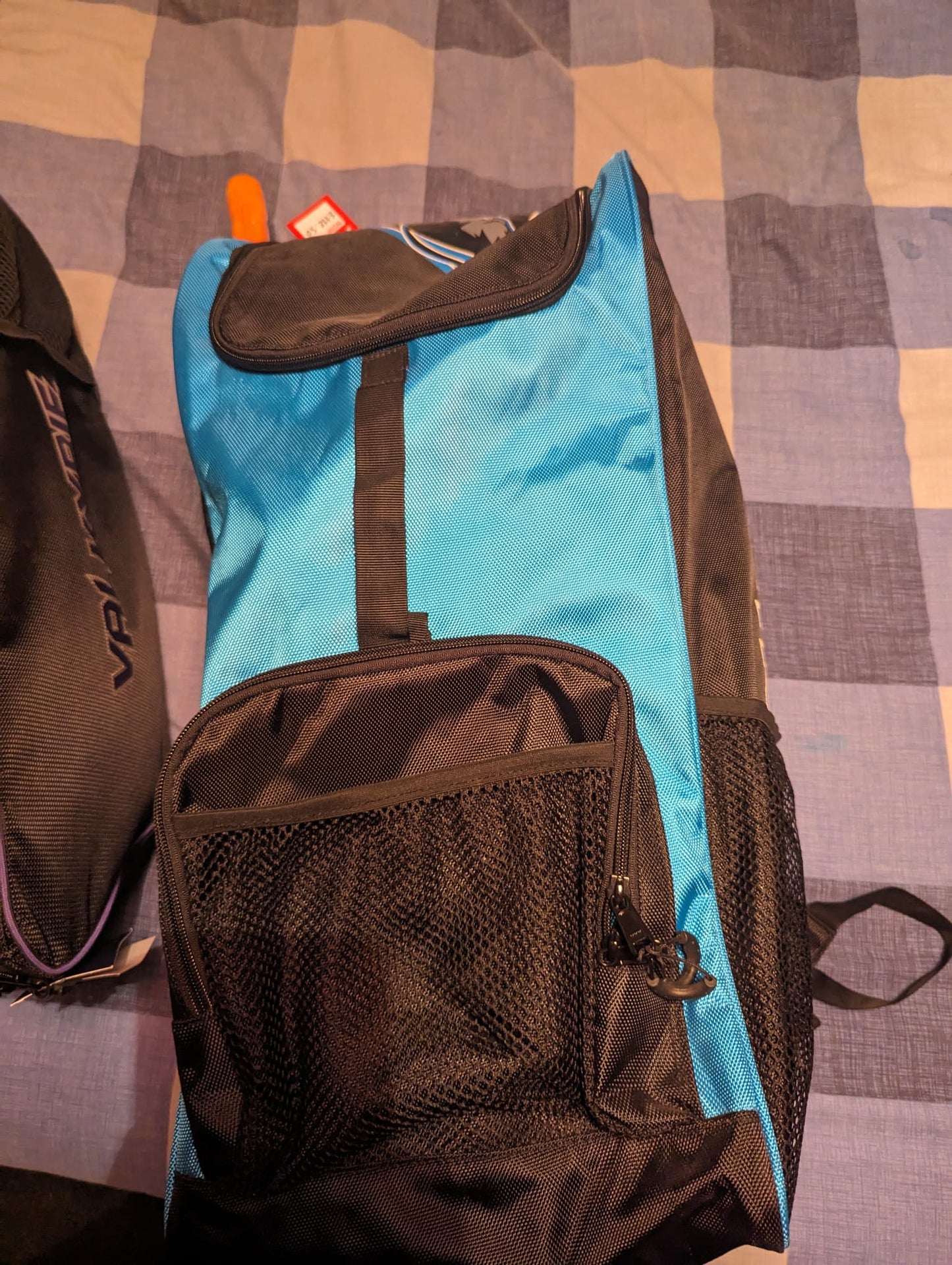 Viking Cricket Black & Blue Cricket Bag ( Cricket Bat, Pads, Thigh Pad, Gloves, Arm guard and box)